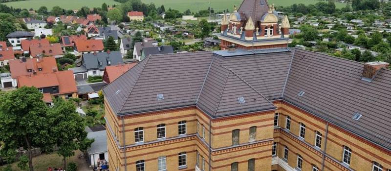 Luftaufnahme Schule